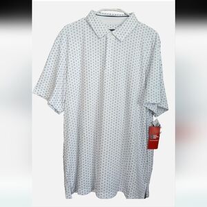 PGA Tour Golf Club Print Polo Shirt SZ XL NWT